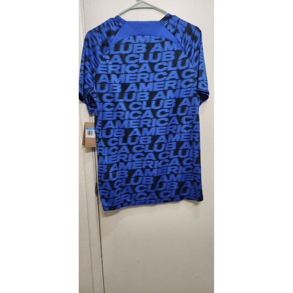 Nike DRI-FIT Club América Pre-Match Soccer Top Blue Navy Men Size Median - Picture 2 of 6